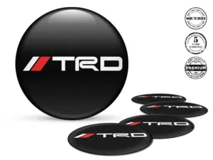 Toyota TRD Calcomanías Bombadas Personalizadas Etiquetas de Autos